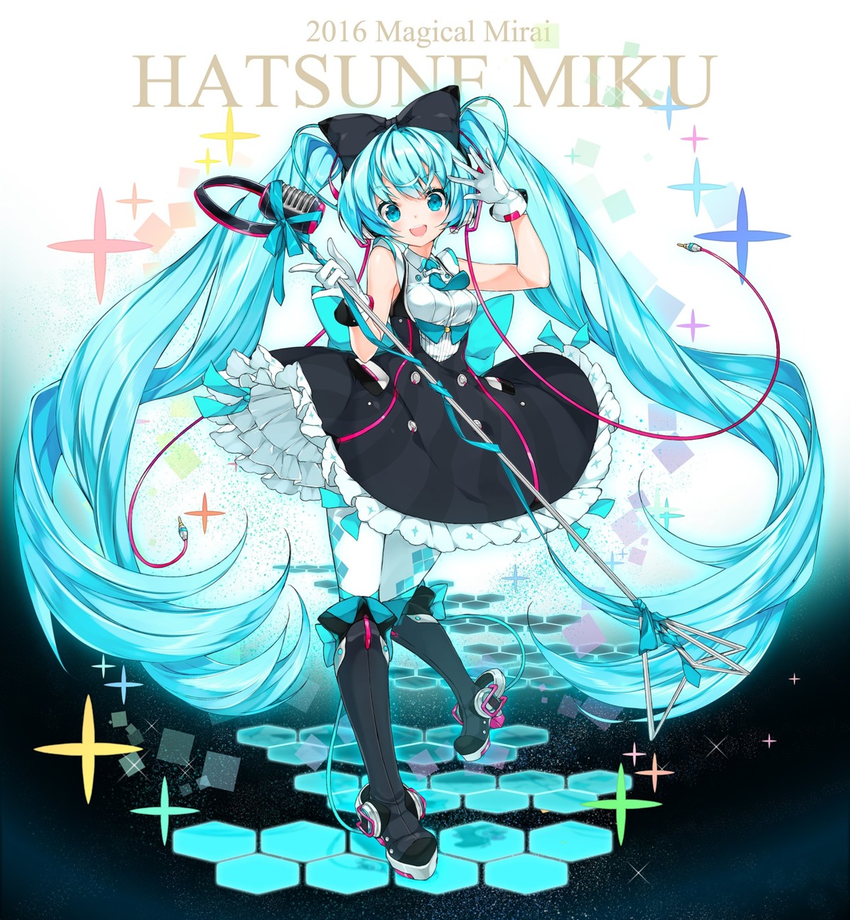 dress hatsune_miku headphones heels juna magical_mirai pantyhose vocaloid