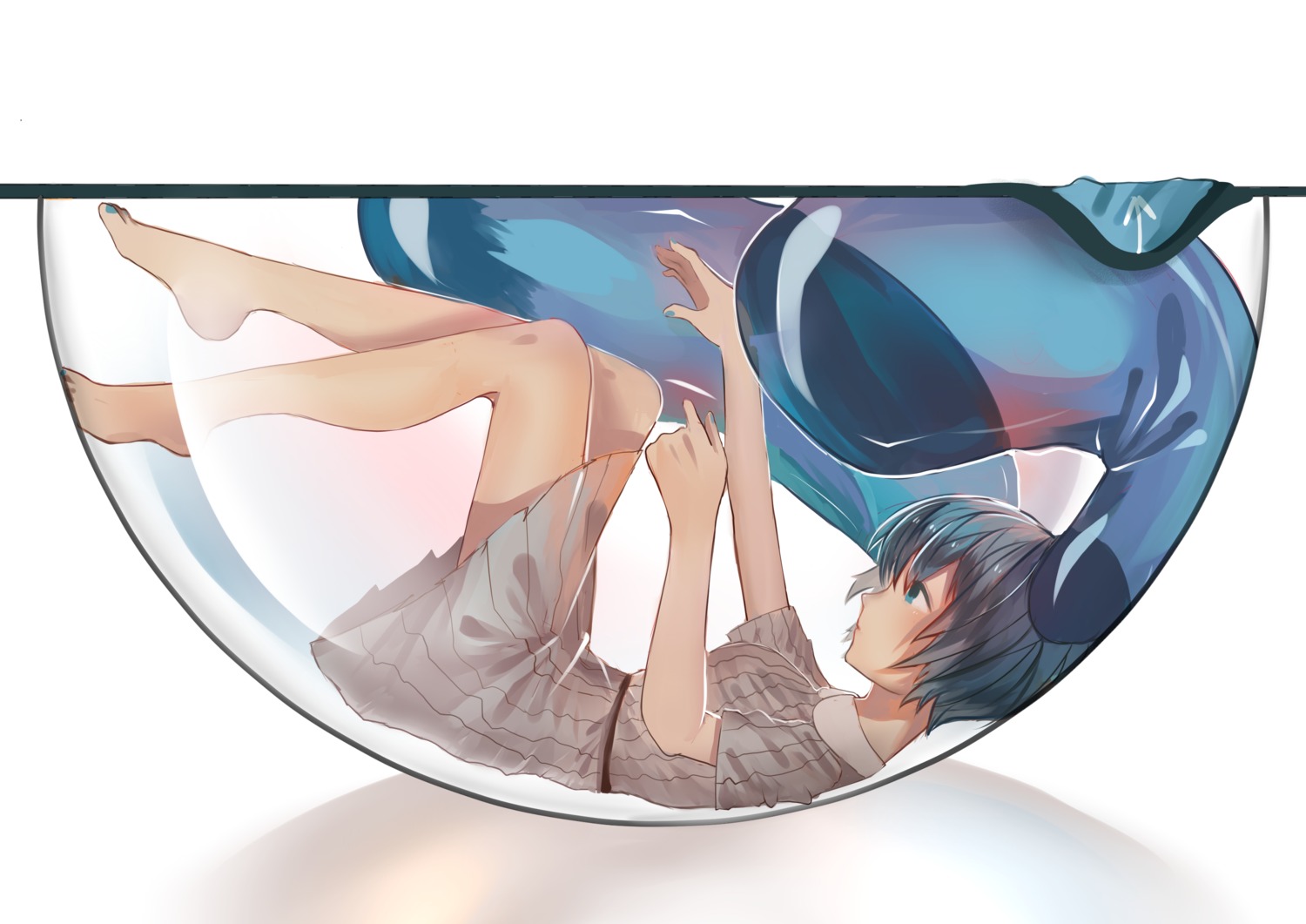 dress feet hatsune_miku vocaloid weitu