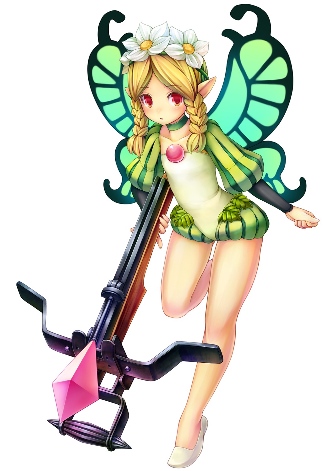 fairy mercedes namaru_(summer_dandy) odin_sphere pointy_ears weapon wings
