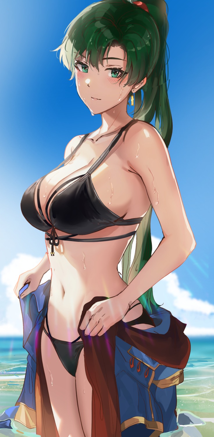 bikini fire_emblem fire_emblem:_rekka_no_ken lyndis_(fire_emblem) ormille swimsuits wet