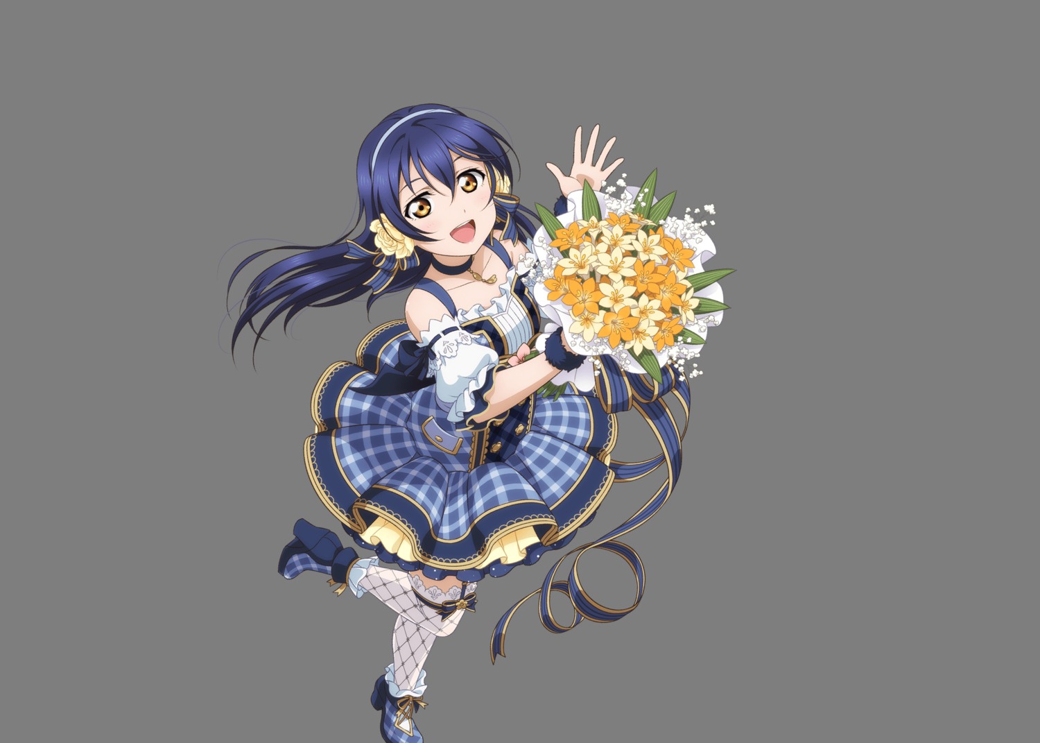 cropme dress heels love_live! sonoda_umi stockings thighhighs transparent_png