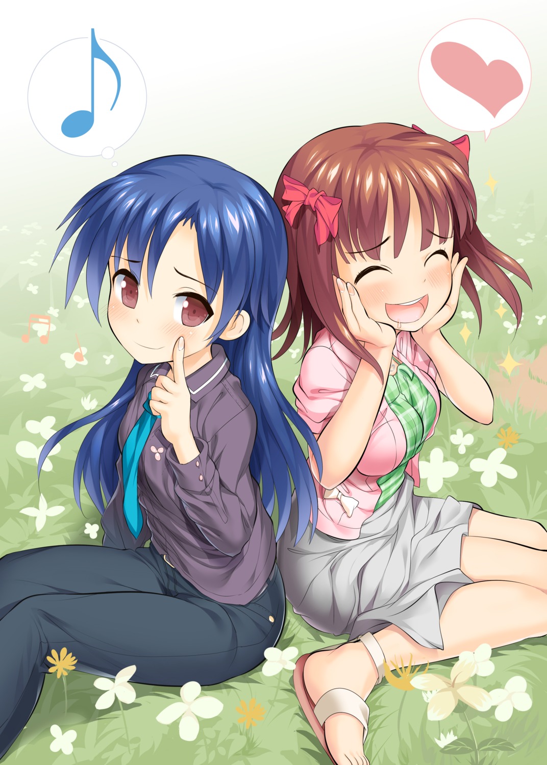 amami_haruka kisaragi_chihaya takasaka_donten the_idolm@ster