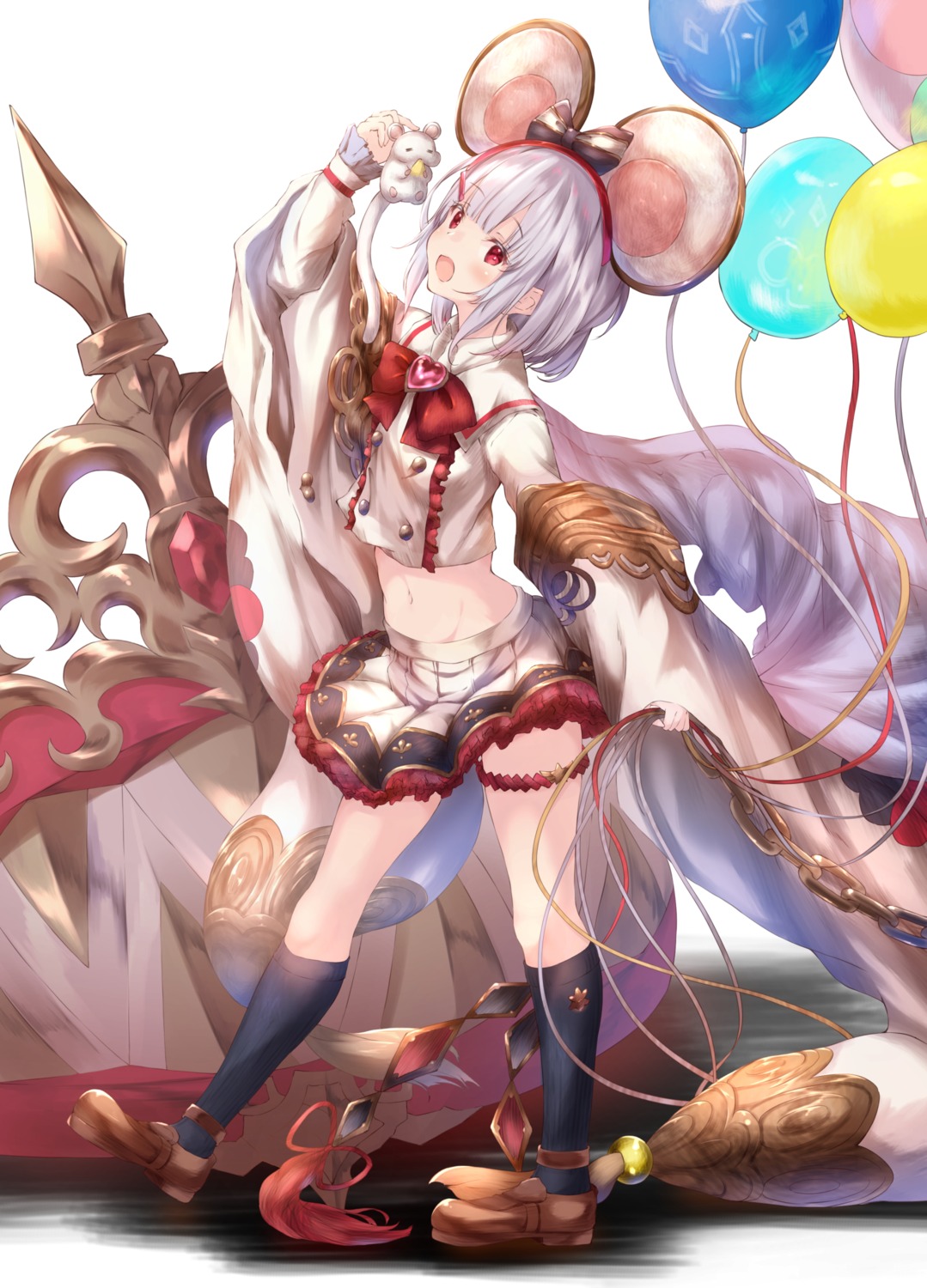 animal_ears garter granblue_fantasy skirt_lift ukiwakisen vikala_(granblue_fantasy)