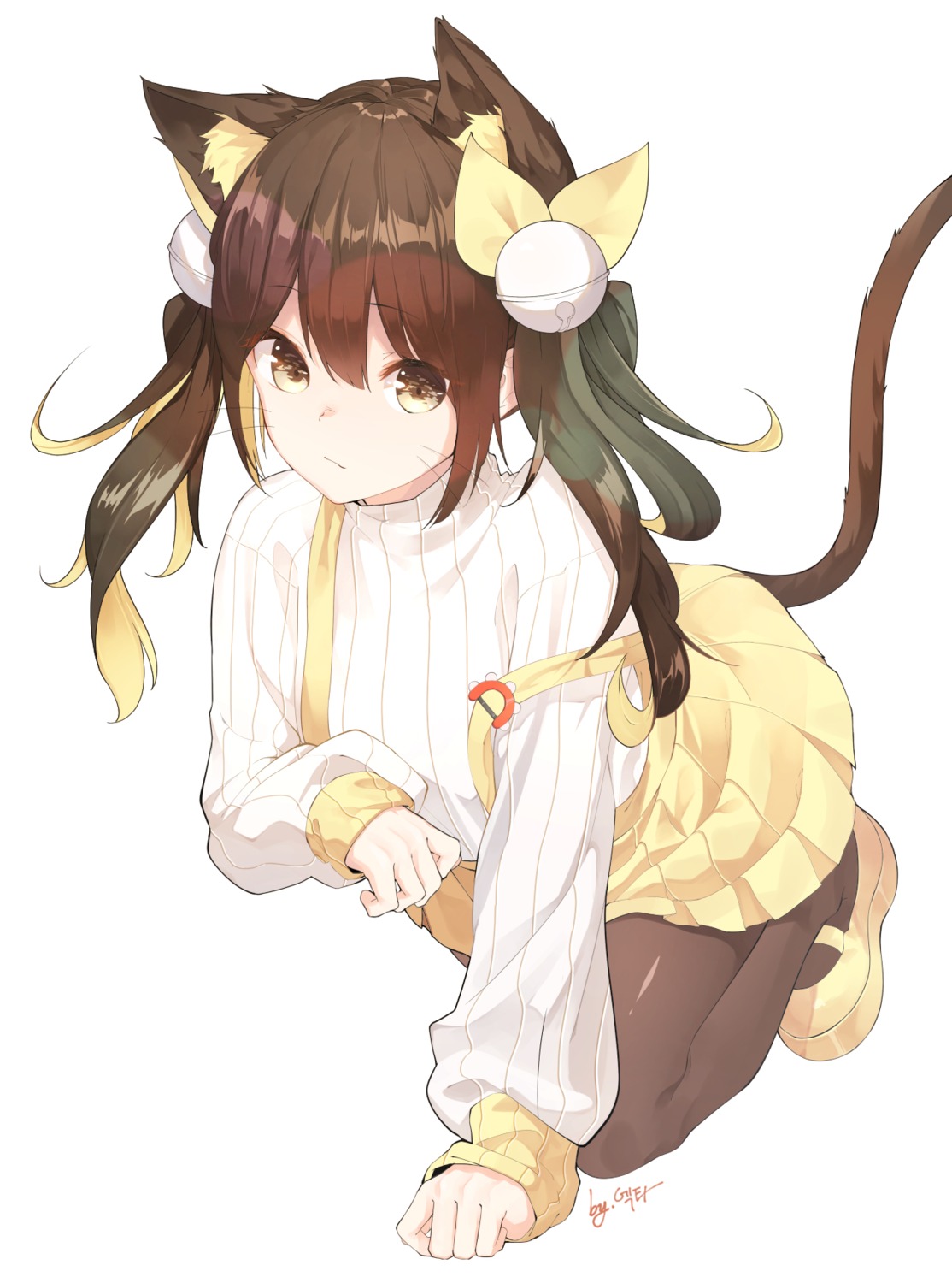 animal_ears nekomimi pantyhose se.a sweater tail