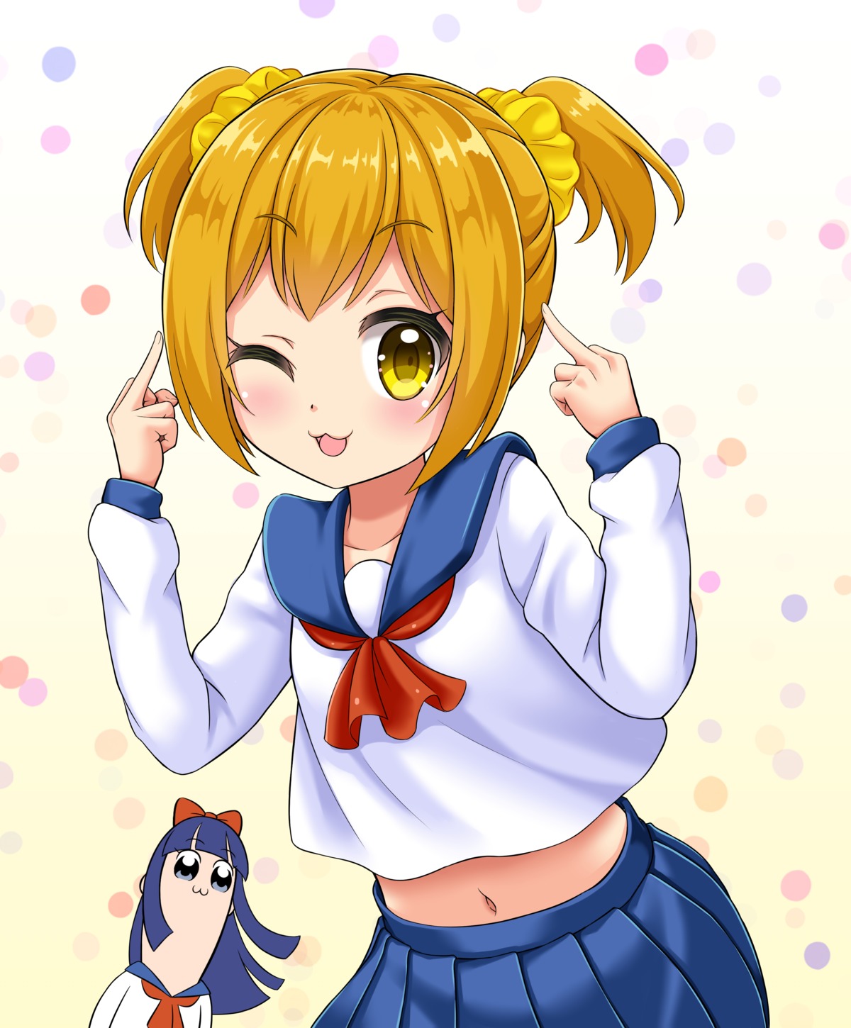 pipimi pop_team_epic popuko seifuku tagme