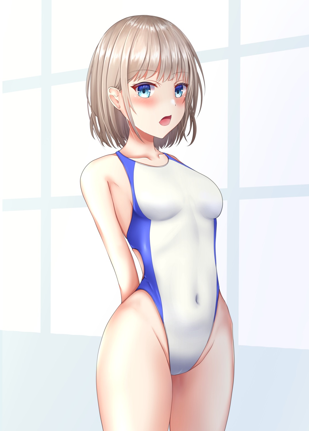 cameltoe hibika serizawa_asahi swimsuits the_idolm@ster the_idolm@ster_shiny_colors