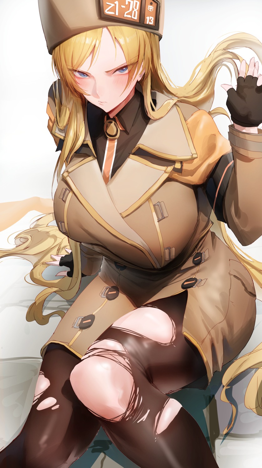 guilty_gear guilty_gear_strive millia_rage pantyhose rororo torn_clothes uniform