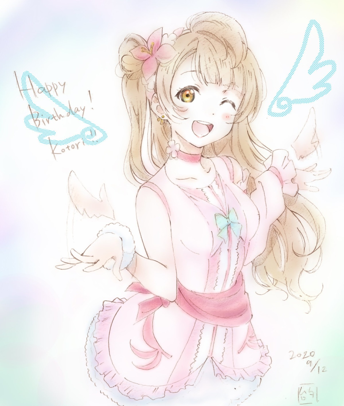 love_live! minami_kotori murota_yuuhei sketch