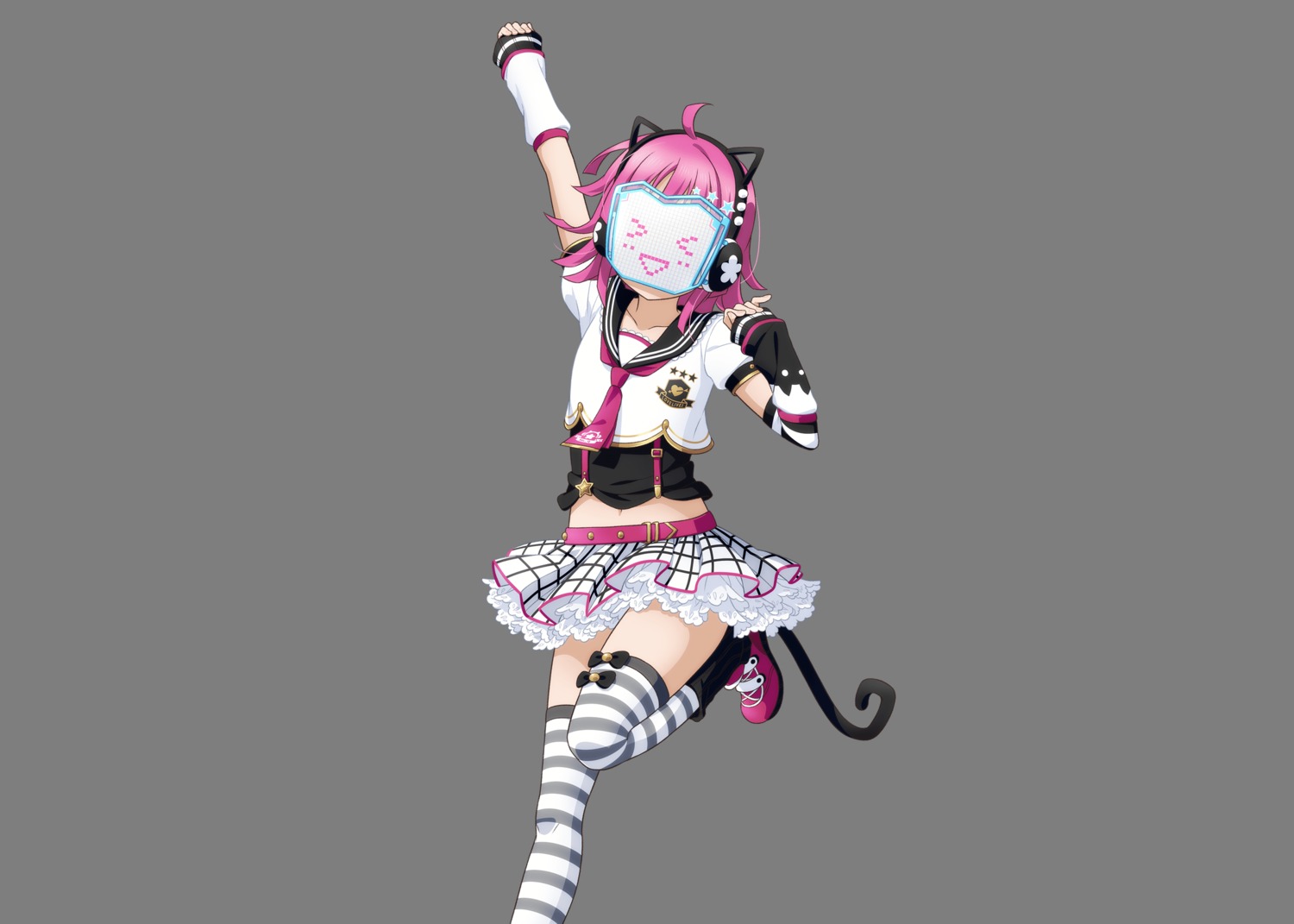 animal_ears cropme headphones love_live!_nijigasaki_high_school_idol_club love_live!_school_idol_festival love_live!_school_idol_festival_all_stars nekomimi tail tennouji_rina thighhighs transparent_png