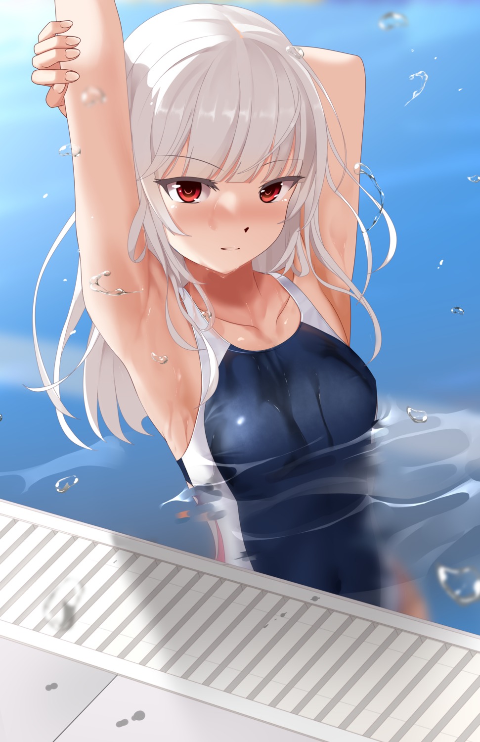 eto_(ikumika) swimsuits wet