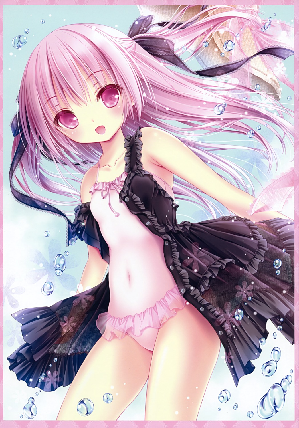 dress loli open_shirt see_through swimsuits tinkle