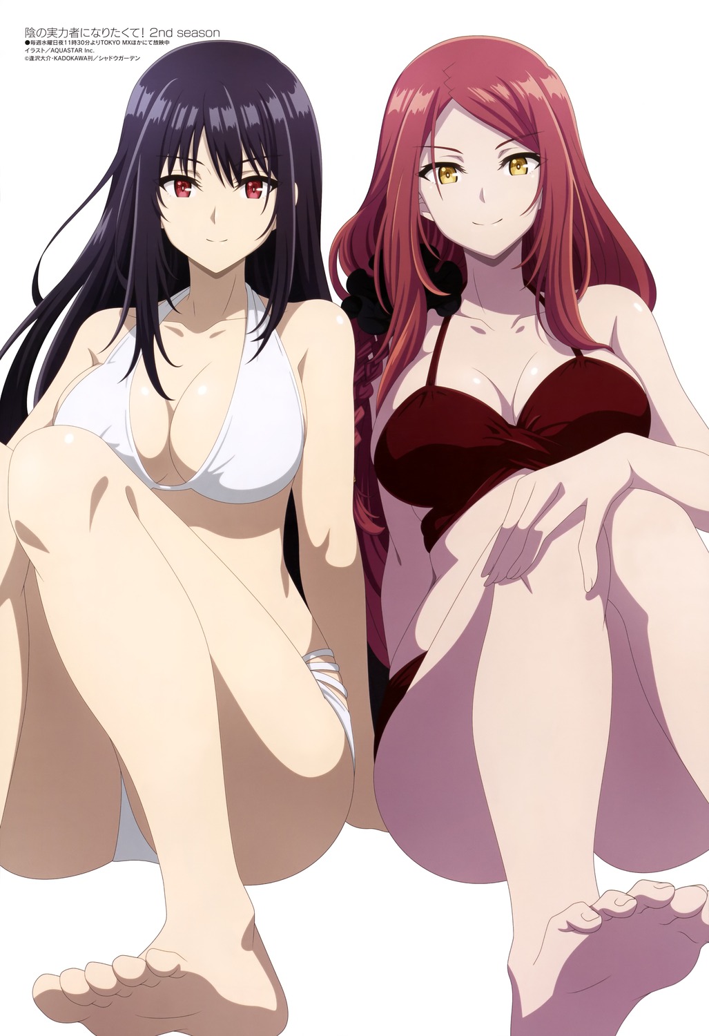 aquastar_inc. bikini claire_kagenou feet kage_no_jitsuryokusha_ni_naritakute! mary_(kagejitsu) swimsuits