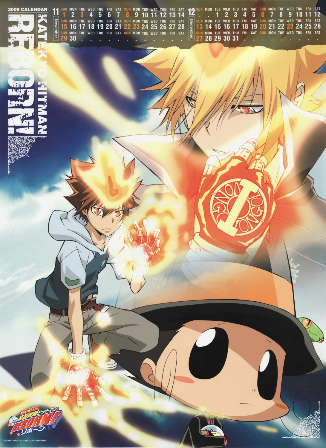 calendar giotto katekyo_hitman_reborn! male reborn sawada_tsunayoshi