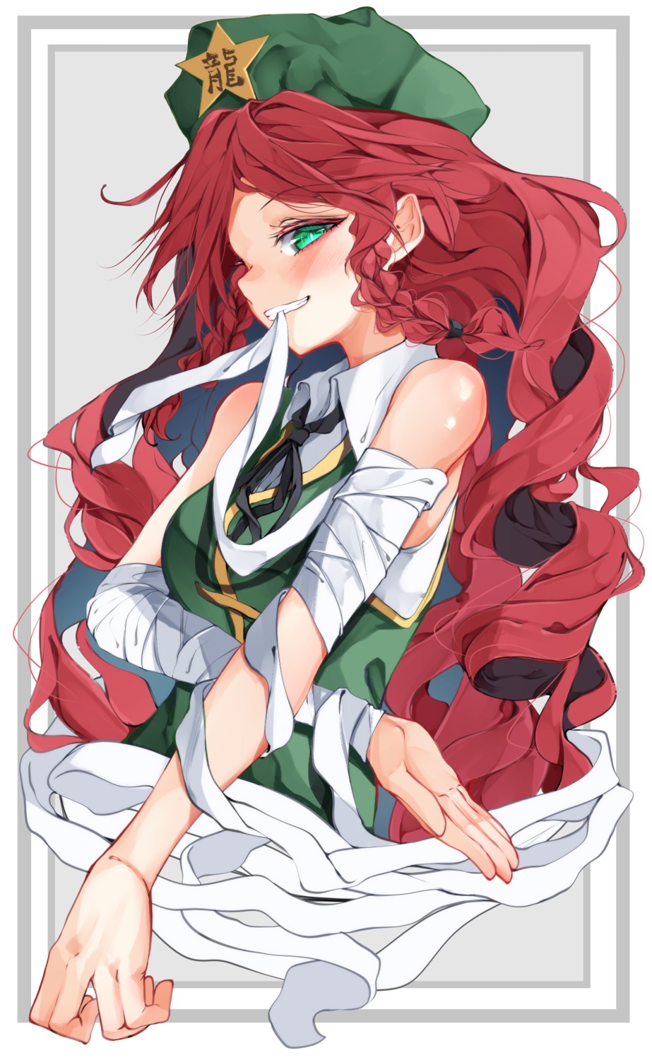 bandages hong_meiling touhou tsune_(tune)