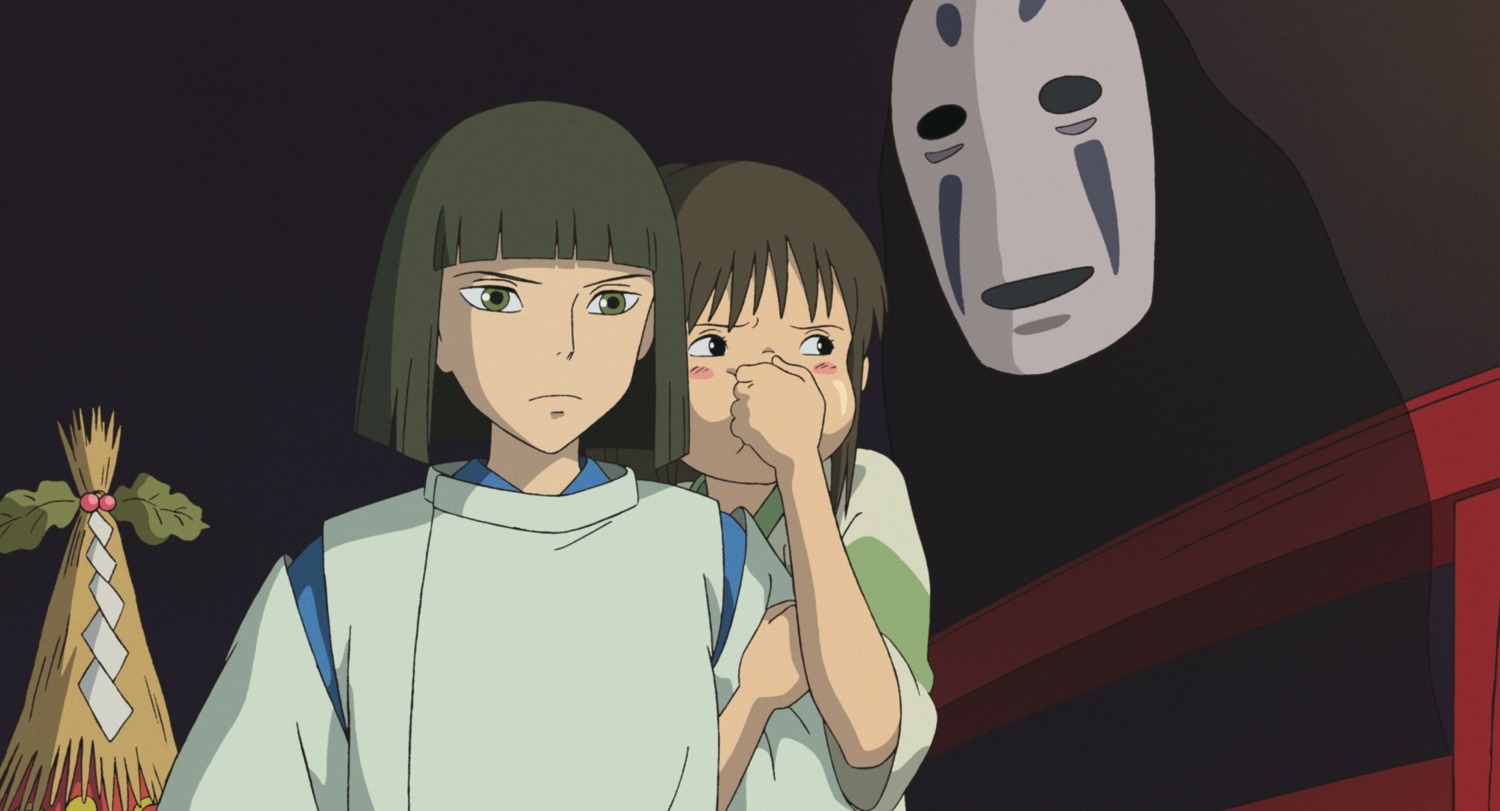 nigihayami_kohaku_nushi no_face ogino_chihiro sen_to_chihiro_no_kamikakushi studio_ghibli