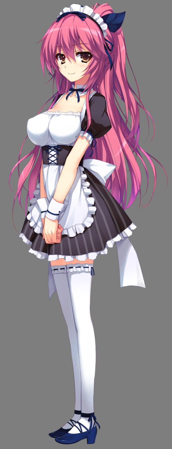 akusera heels maid reminiscence thighhighs tigre tomose_shunsaku transparent_png