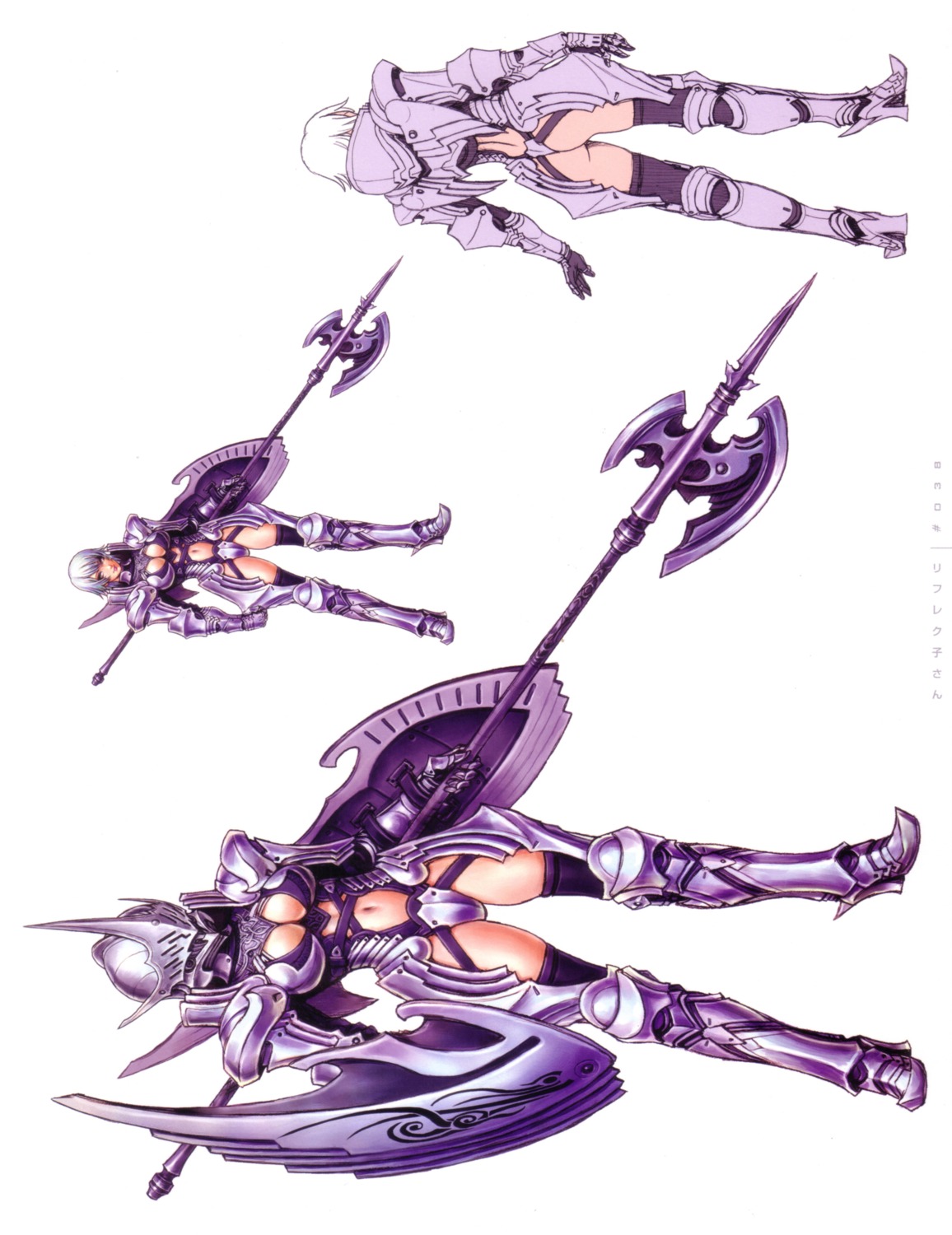 armor ass character_design cleavage yamashita_shunya
