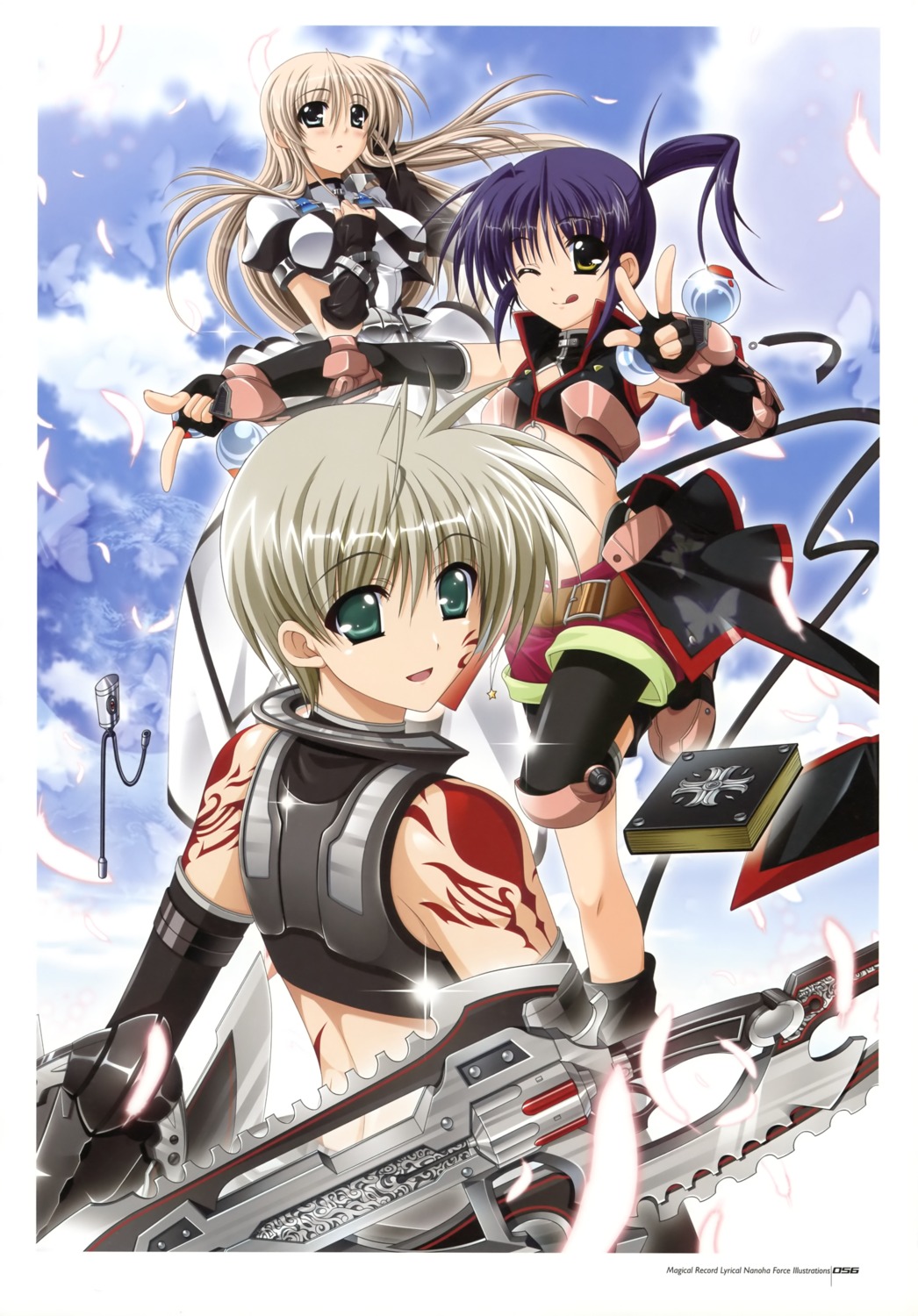 higa_yukari isis_eaglet lily_strosek mahou_senki_lyrical_nanoha_force mahou_shoujo_lyrical_nanoha tohma_avenir