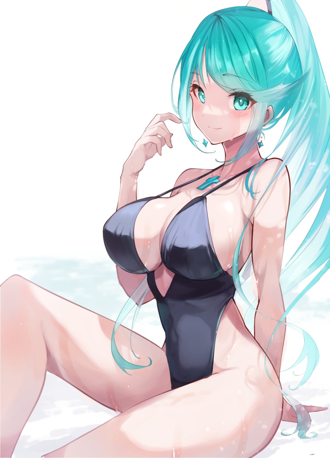 pneuma_(xenoblade_2) risumi swimsuits xenoblade xenoblade_chronicles_2