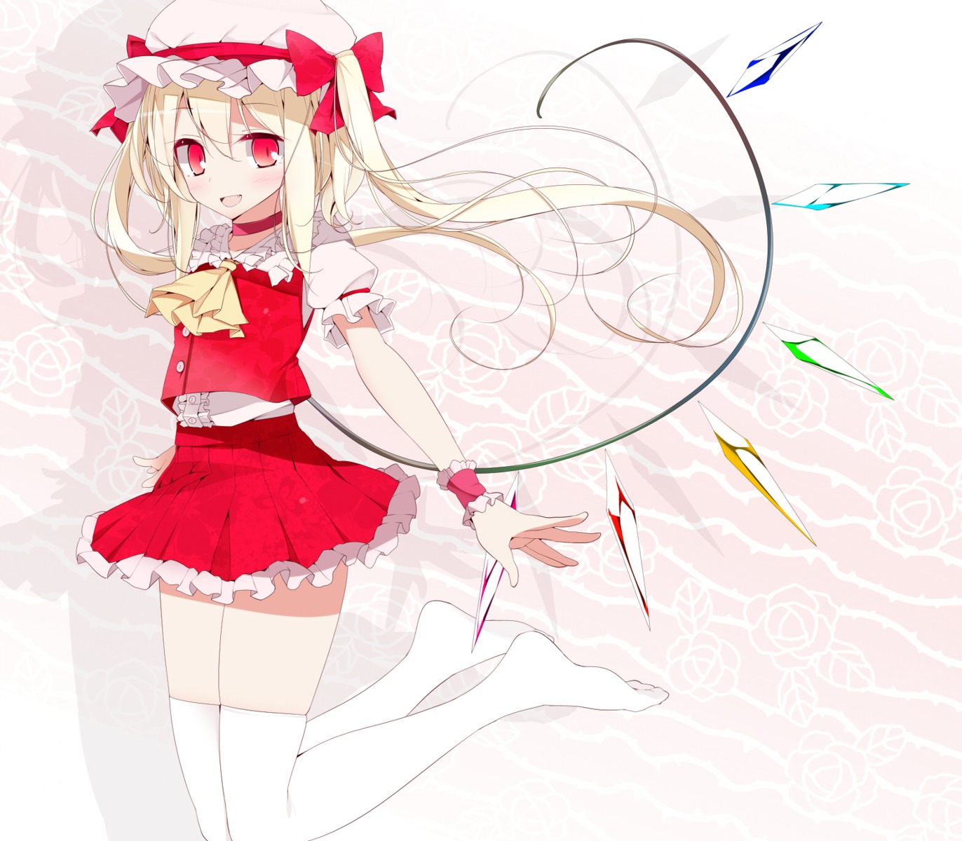 flandre_scarlet oouso thighhighs touhou wings