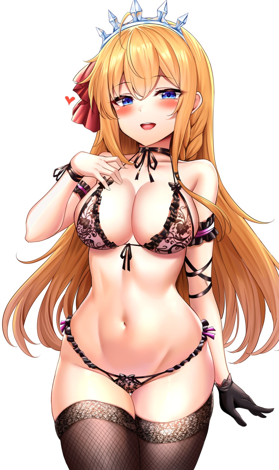 bra fishnets lingerie pantsu pecorine princess_connect princess_connect!_re:dive string_panties sunhyun thighhighs thong