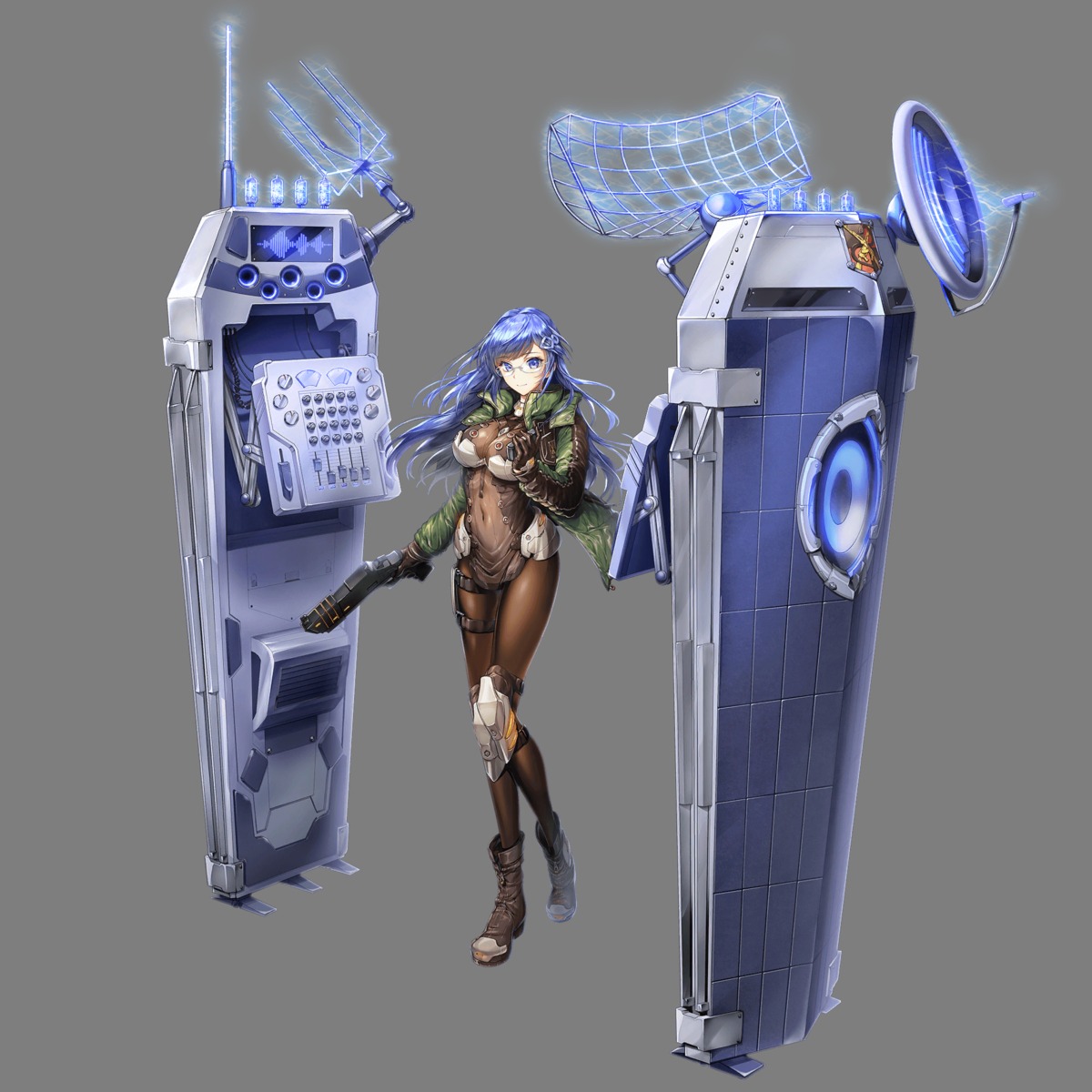 armor bodysuit gun megane transparent_png unitia