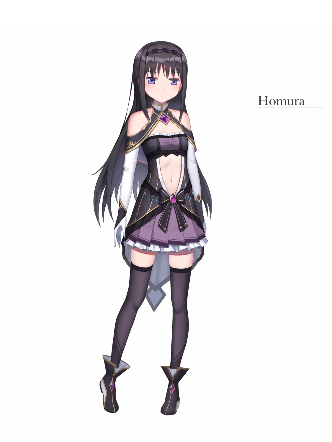 akemi_homura du_mogu puella_magi_madoka_magica thighhighs