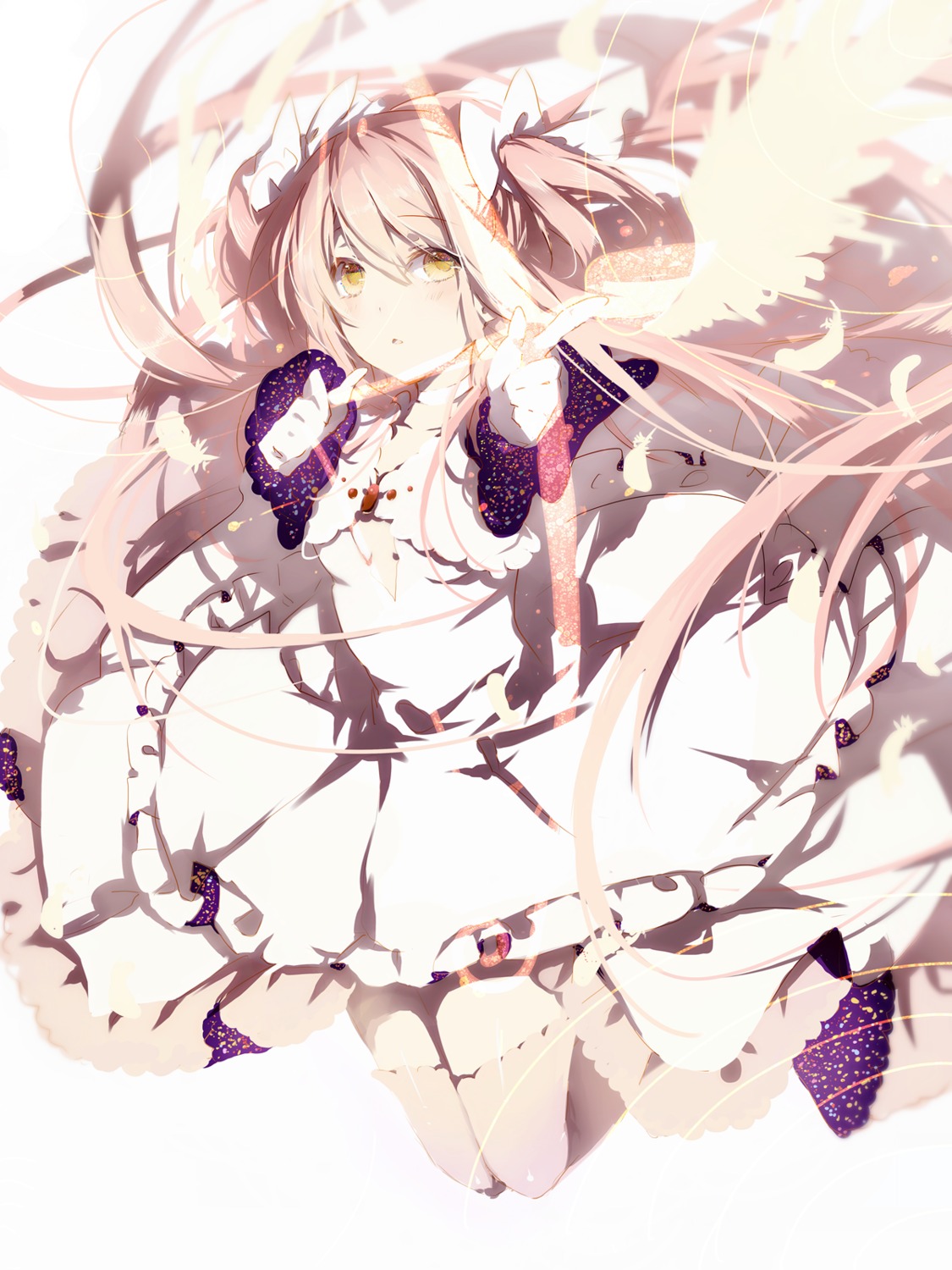 kaname_madoka pudding puella_magi_madoka_magica thighhighs wings