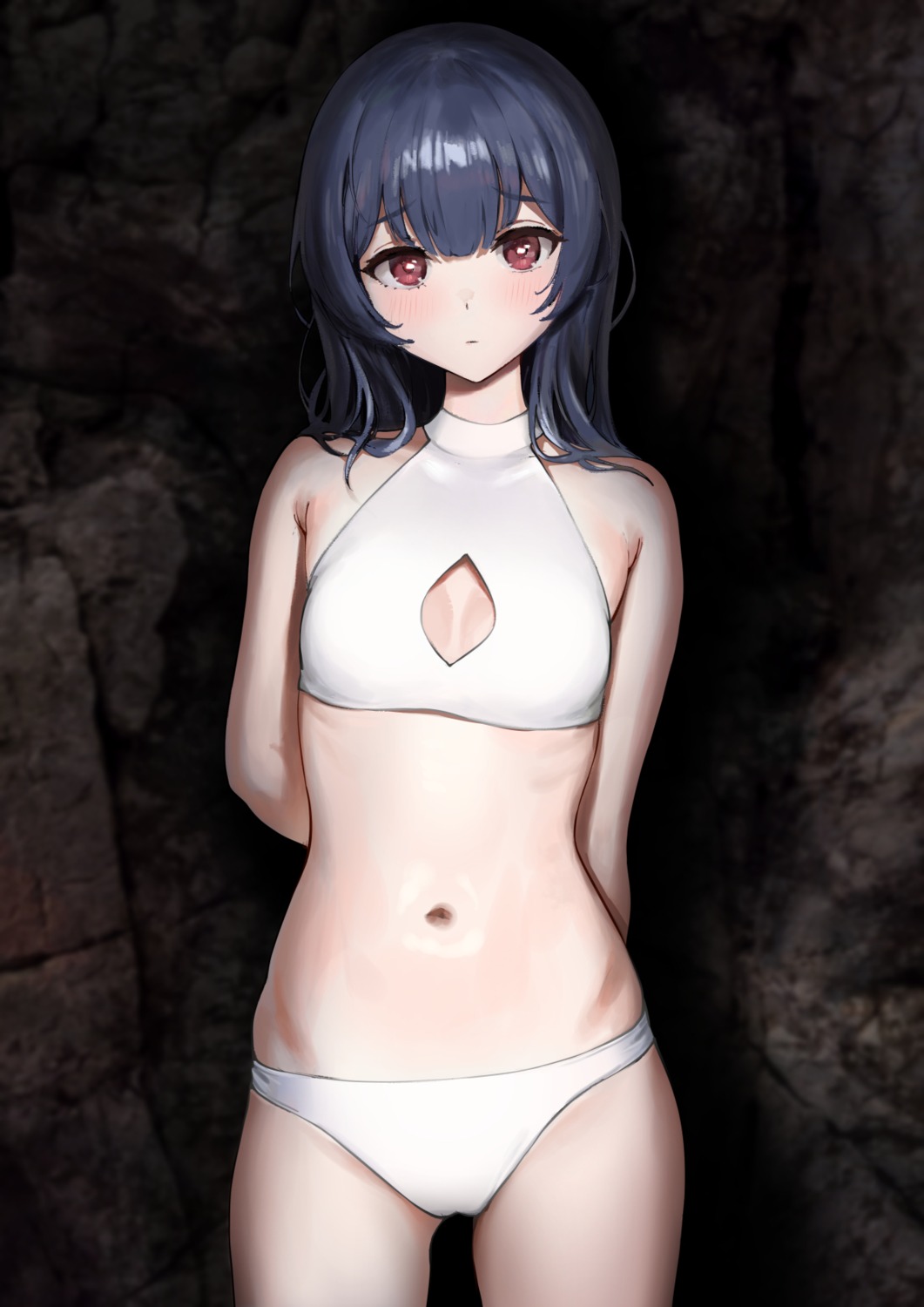 ameyame bikini cleavage morino_rinze swimsuits the_idolm@ster the_idolm@ster_shiny_colors
