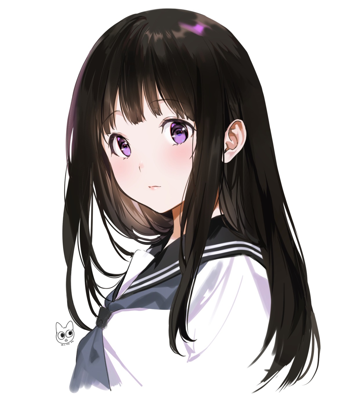 chitanda_eru hyouka mery_(yangmalgage) seifuku