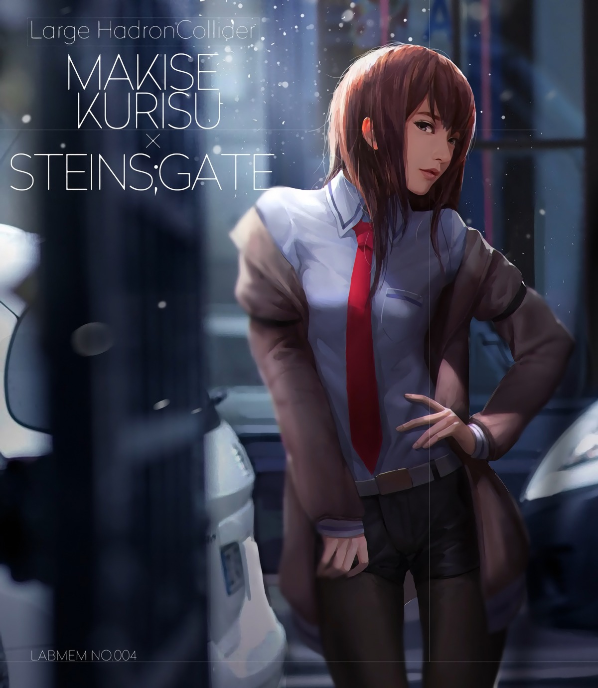 lightofheaven makise_kurisu pantyhose steins;gate