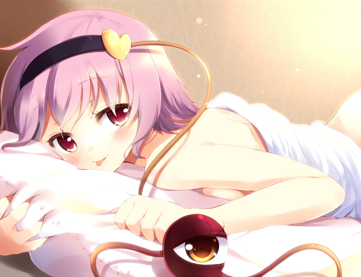 komeiji_satori komone_ushio naked sheets touhou