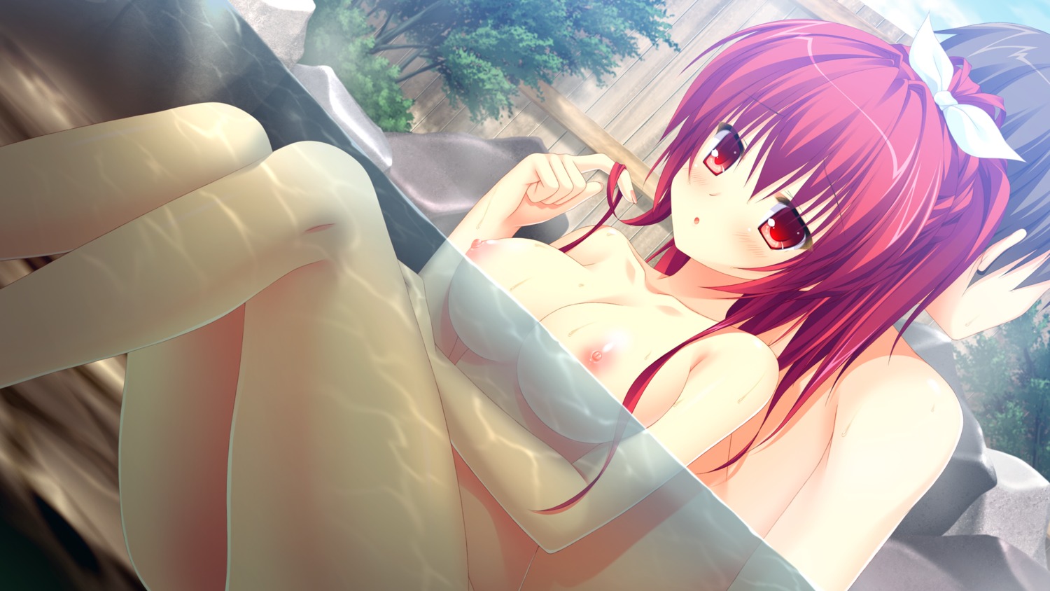 chuablesoft game_cg lovera_bride naked nipples onsen sakuranomori_misaki takano_yuki
