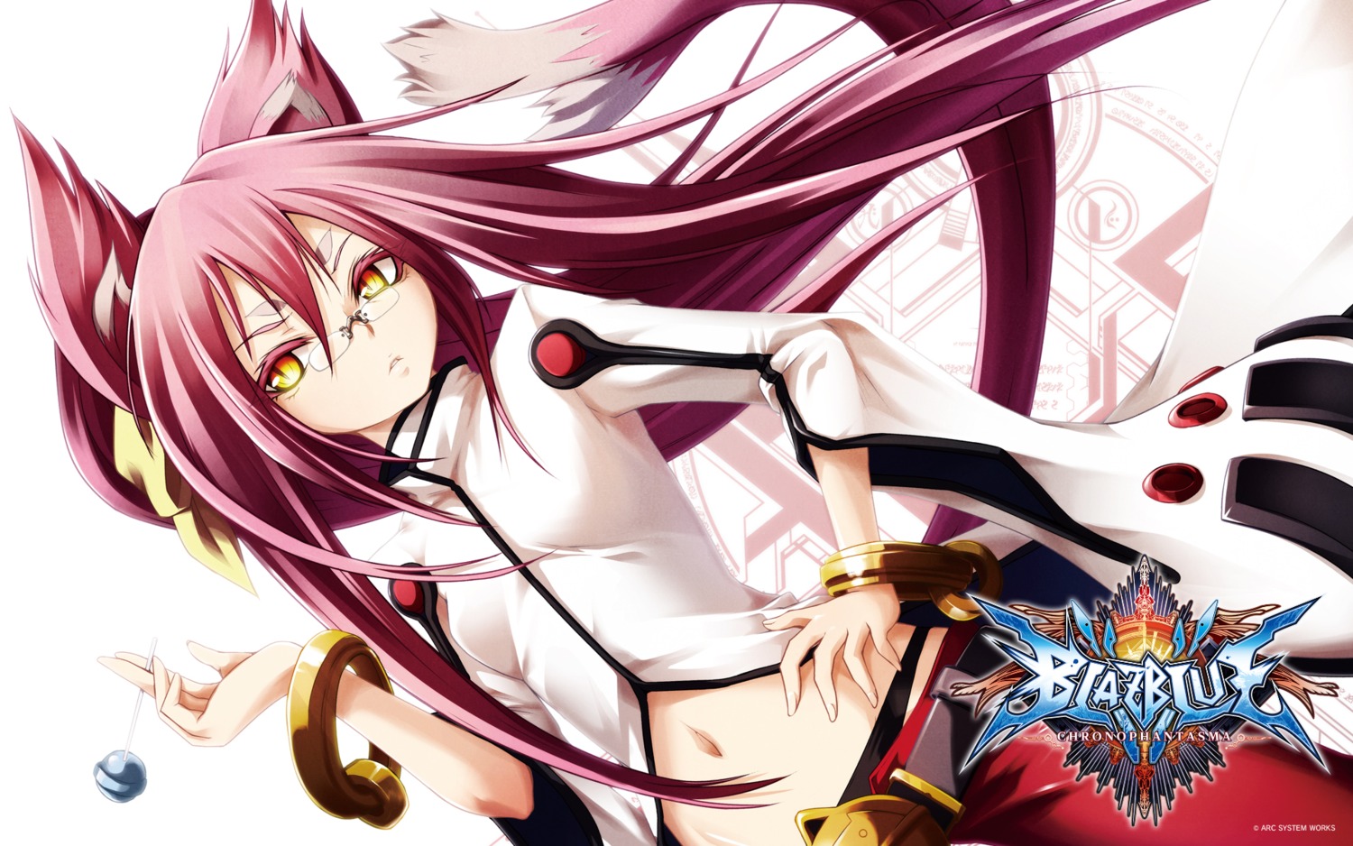 animal_ears blazblue kitsune kokonoe nekomimi tail wallpaper