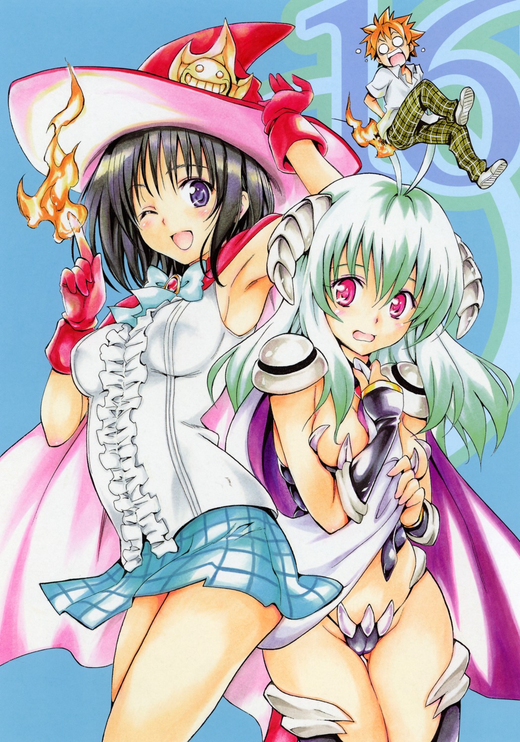 kirisaki_kyouko run_elsie_jewelria to_love_ru yabuki_kentarou