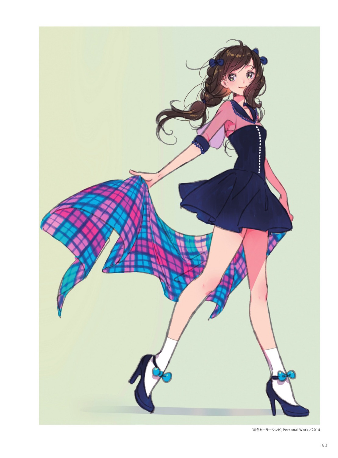 dress heels morikura_en see_through sketch