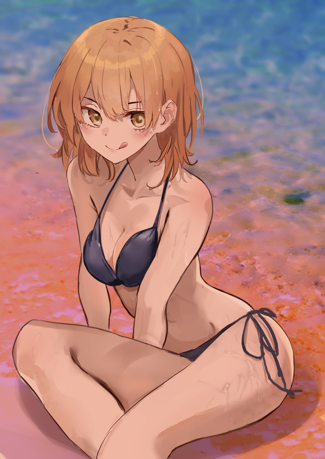 amausa_subee bikini cleavage isshiki_iroha swimsuits yahari_ore_no_seishun_lovecome_wa_machigatteiru.