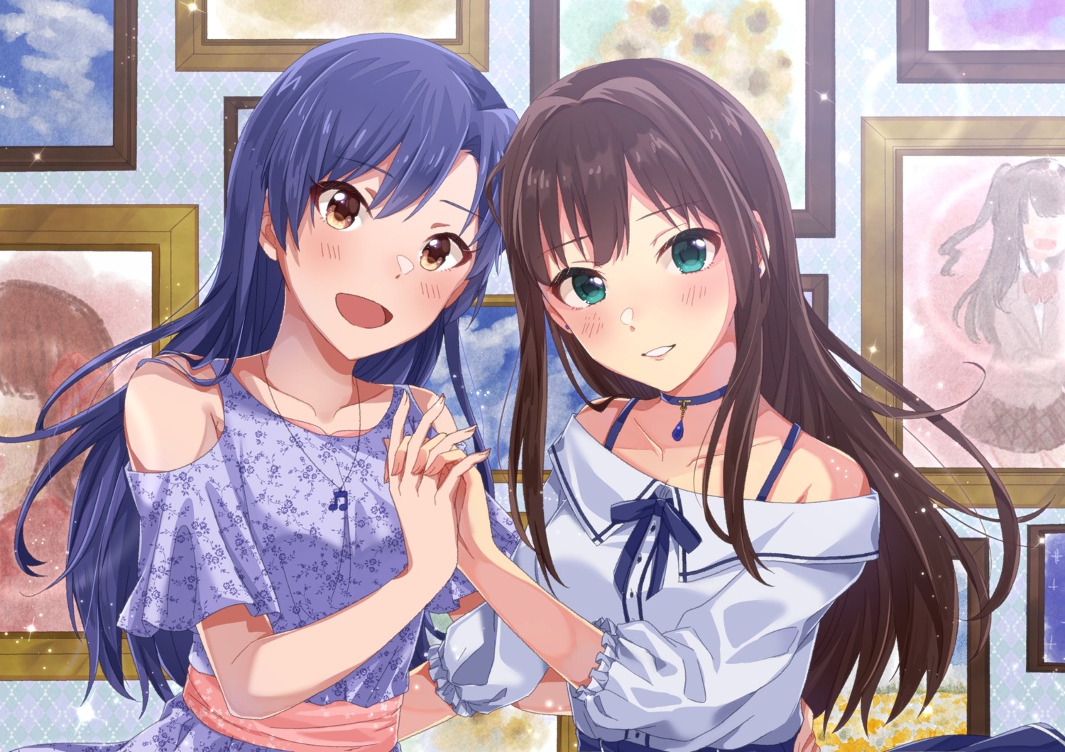 akinosuke-p dress kisaragi_chihaya shibuya_rin the_idolm@ster the_idolm@ster_cinderella_girls