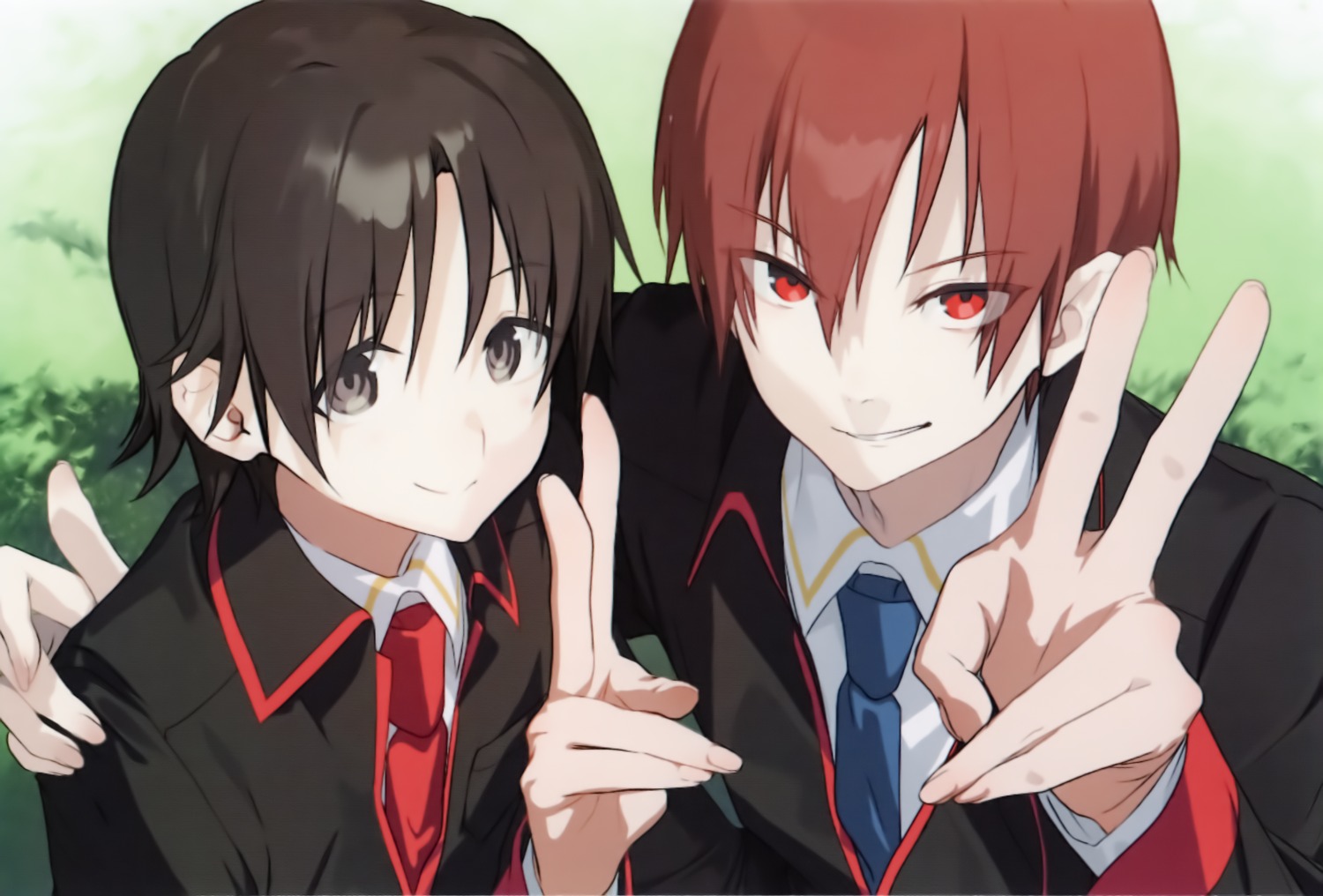 kaginado little_busters! male naoe_riki natsume_kyousuke seifuku tagme