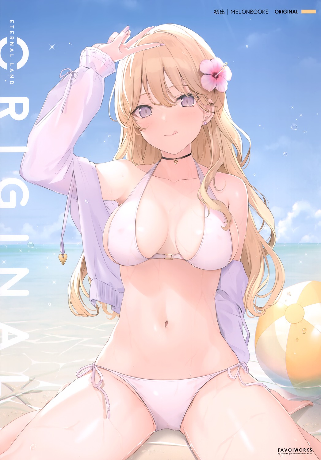 6u bikini eternal_land open_shirt swimsuits