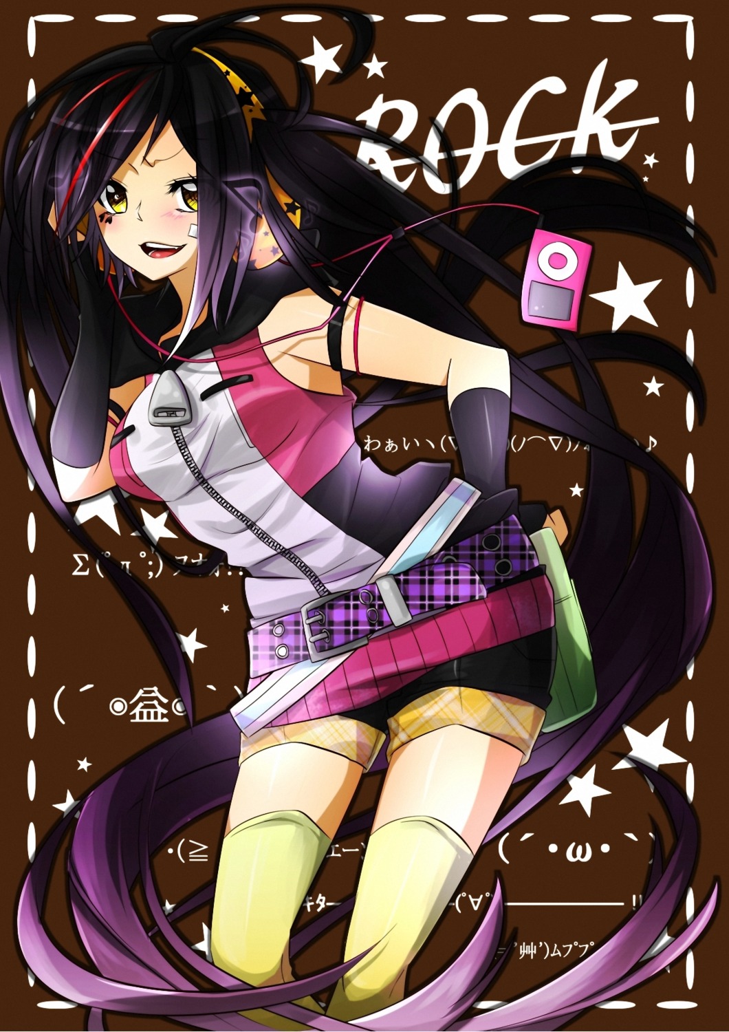 headphones sakuragi_ren thighhighs