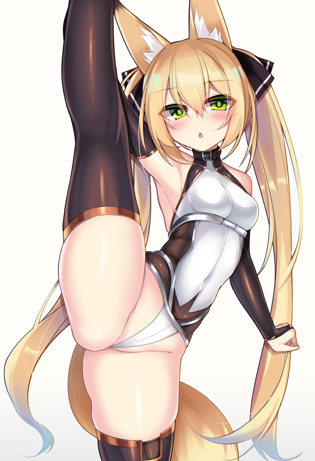 animal_ears kutan leotard tail thighhighs