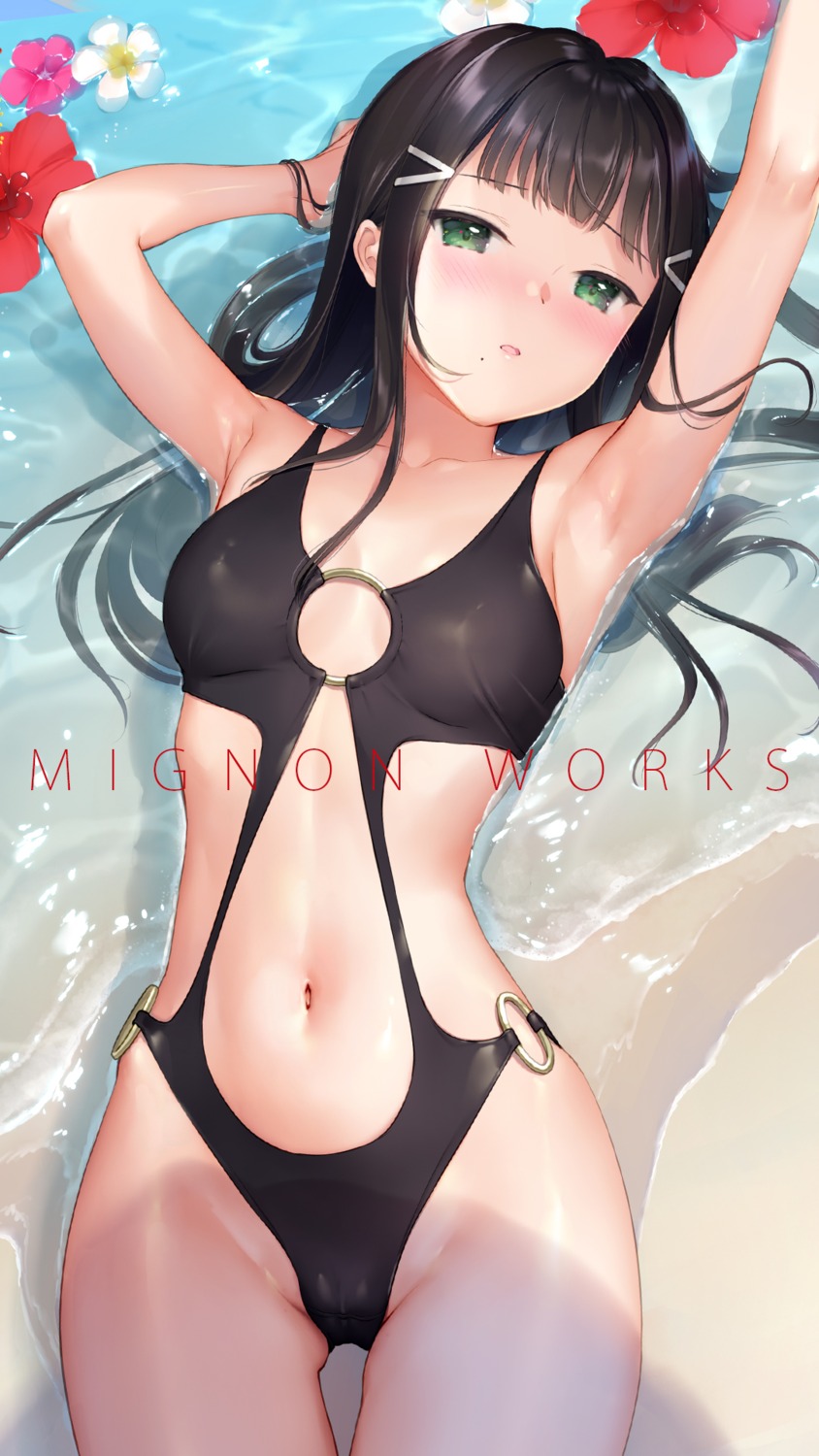 cameltoe kurosawa_dia love_live!_sunshine!! mignon swimsuits wet