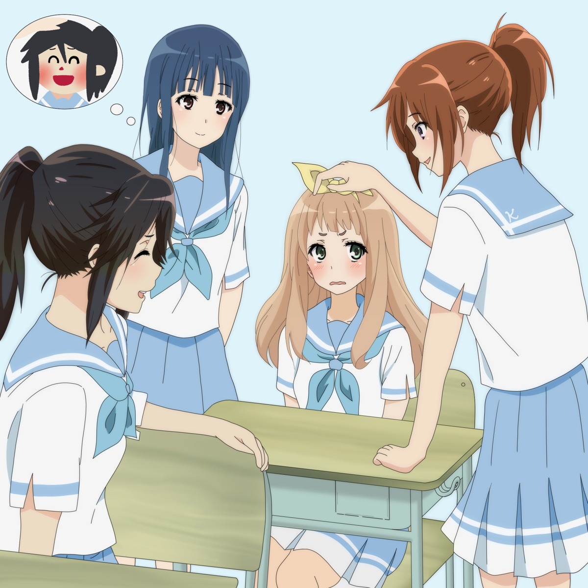 hibike!_euphonium kasaki_nozomi liz_to_aoi_tori motomati nakagawa_natsuki seifuku yoroizuka_mizore yoshikawa_yuuko