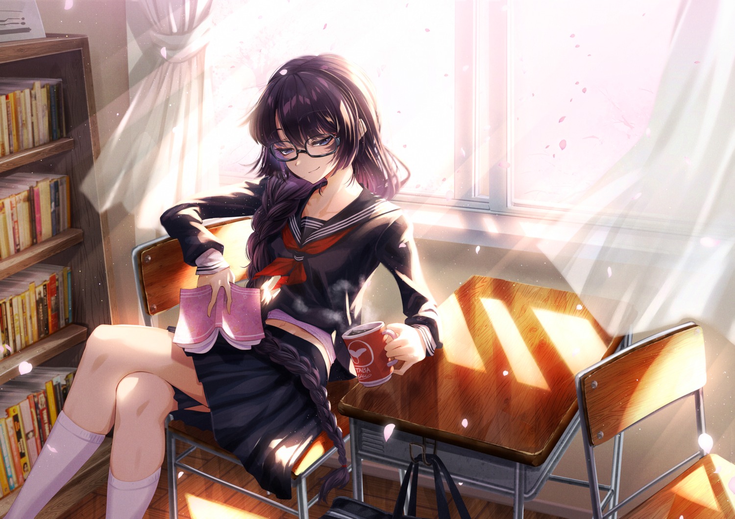 cluseller megane seifuku skirt_lift