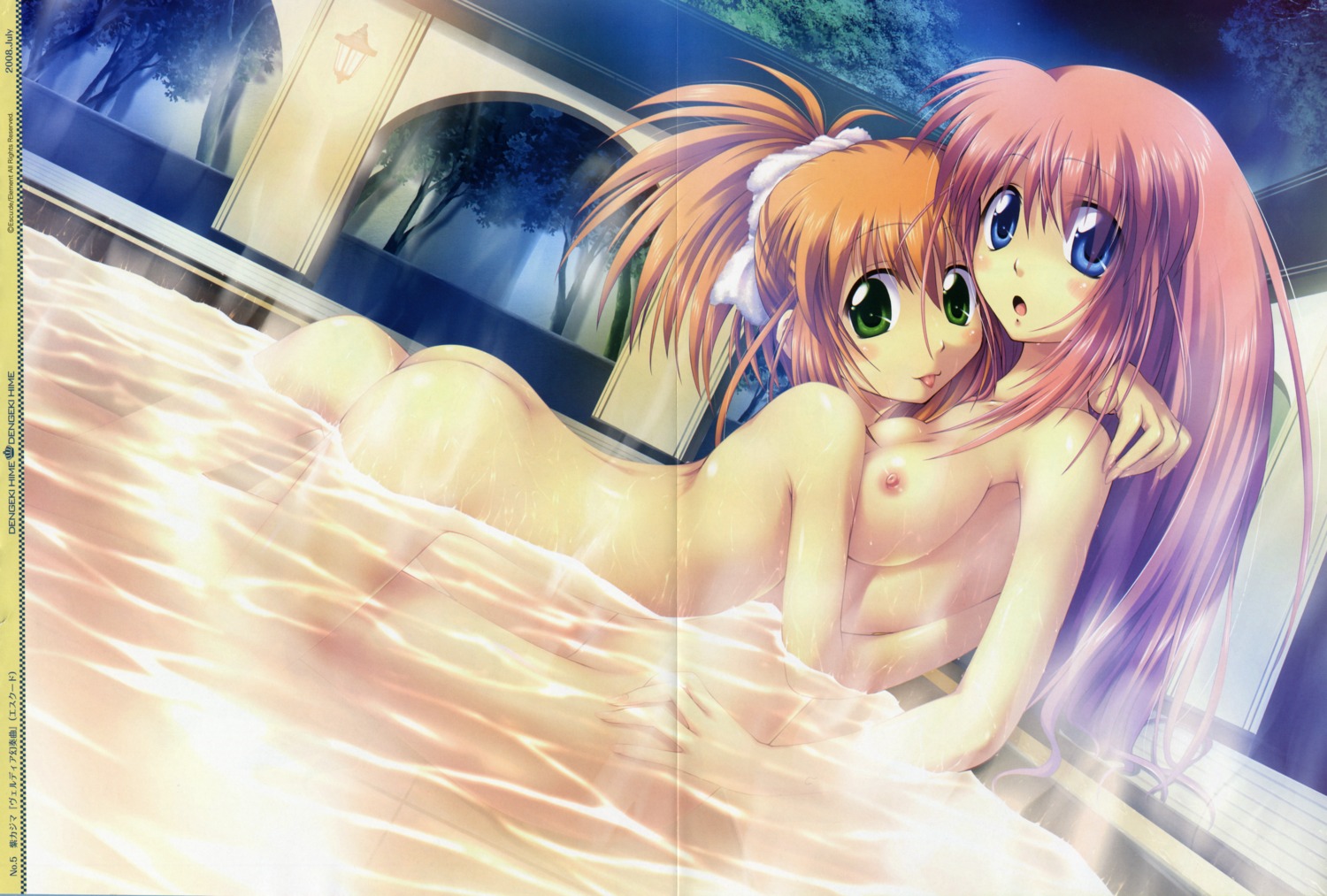 bathing crease fixme murasaki_kajima naked nipples symmetrical_docking verdia_gensoukyoku wet
