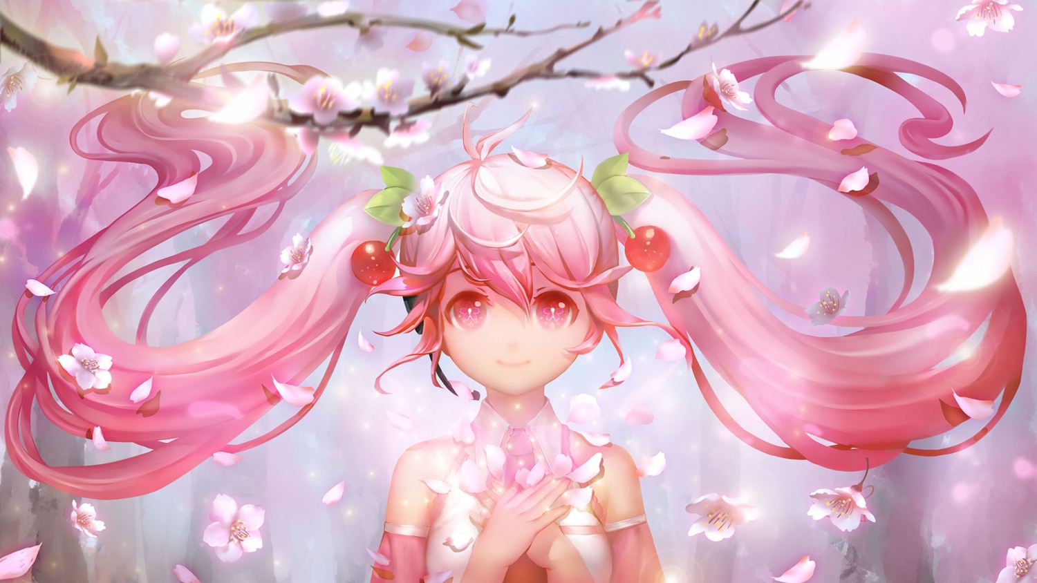 hatsune_miku orry sakura_miku vocaloid