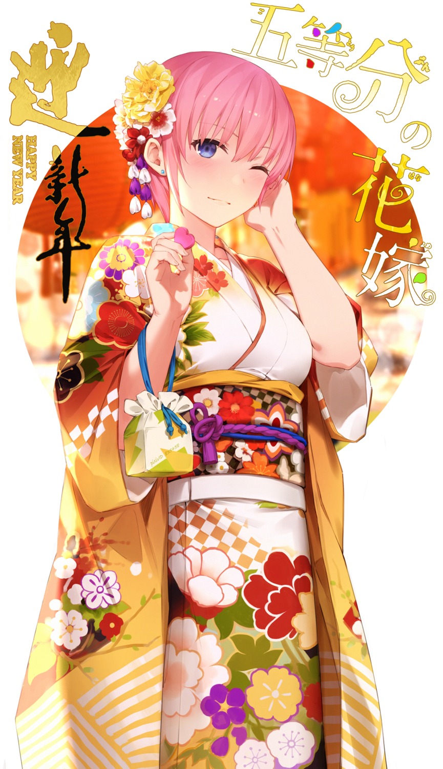 5-toubun_no_hanayome kimono nakano_ichika yijian_ma