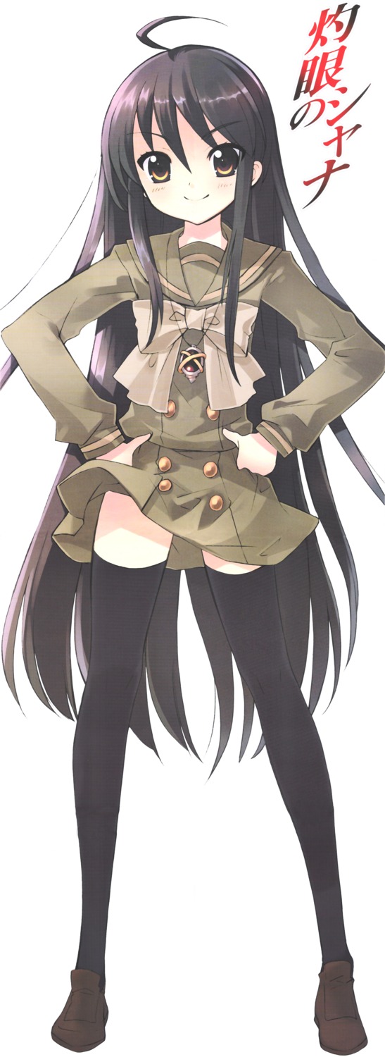 ito_noizi seifuku shakugan_no_shana shana thighhighs