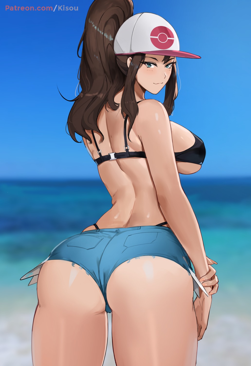 ass bra kisou pantsu pokemon pokemon_bw thong touko_(pokemon)